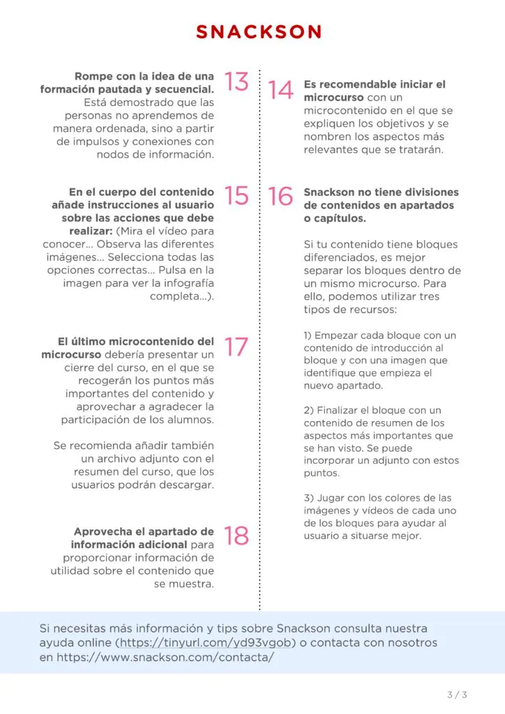 18 consejos que te ayudarán a que tu microcurso optimizar tu microaprendizaje