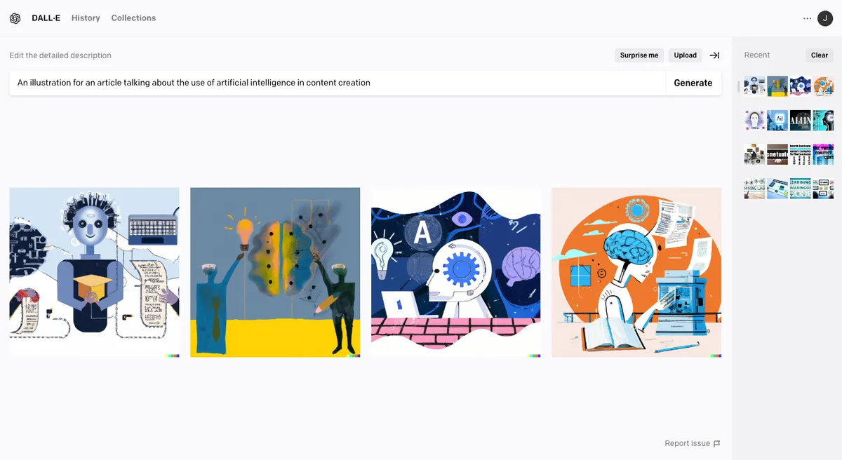 Y es que la inteligencia artificial va a cambiar totalmente cómo creamos contenidos. DALLE
