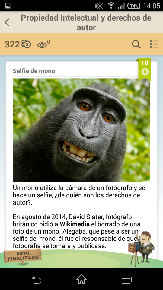 Selfie de mono