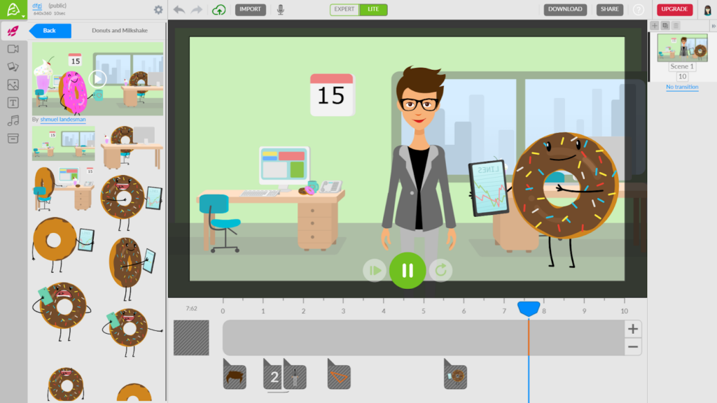 10 herramientas para crear vídeos de animación: Animatron