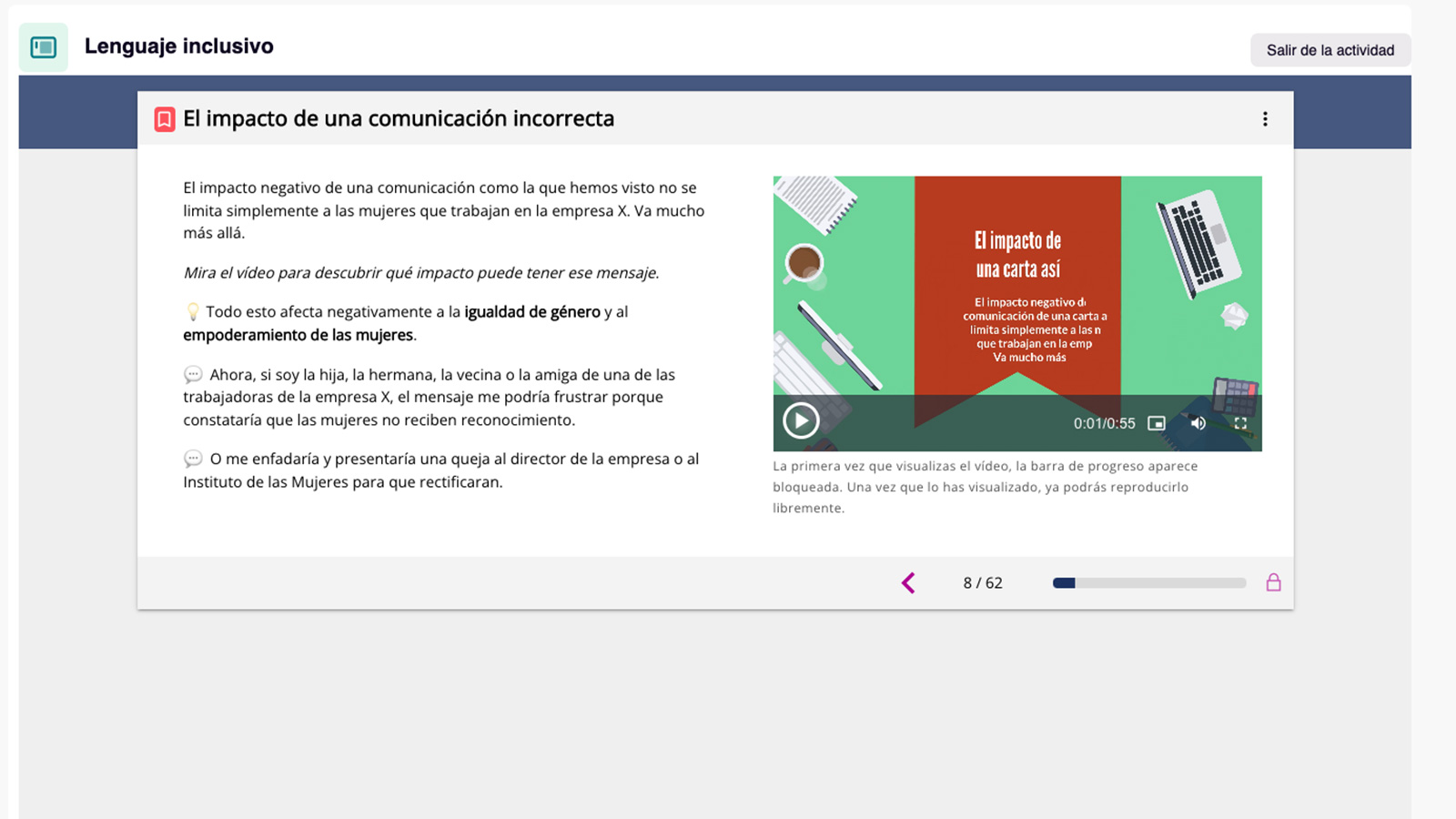 Microlearning Snackson vinculado a plataformas. Galería de imágenes