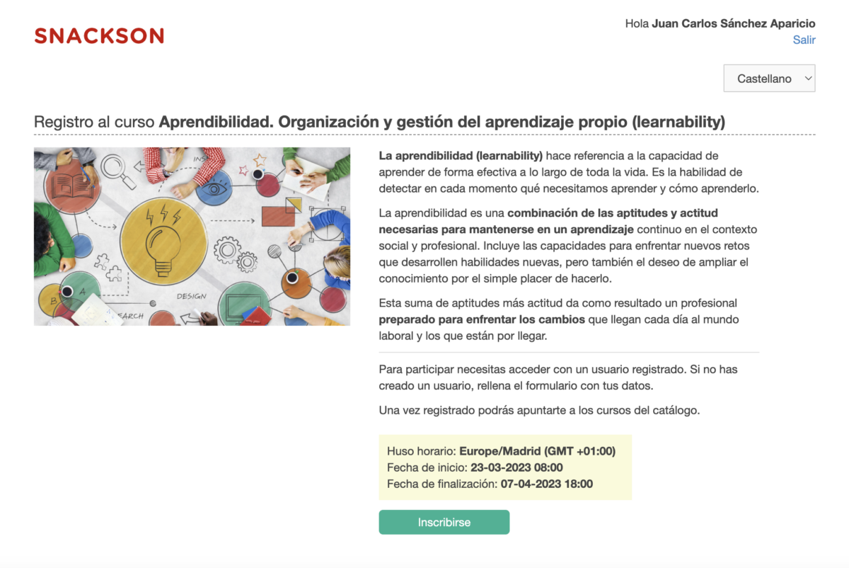 Aprendibilidad: Organización y gestión del aprendizaje propio